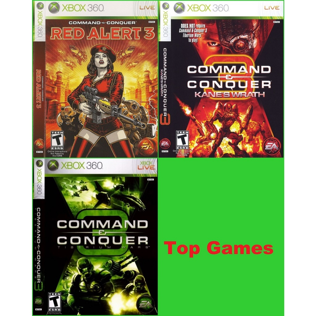 Command & Conquer Red Alert 3 -Tiberium Wars - Kanes Wrath แผ่นเกม Xbox 360 สำหลับเครื่อง แปลงระบบ RGH - JTAG หรือ LT2.0
