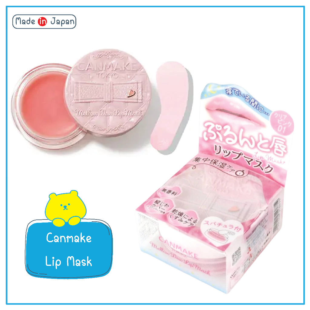 Canmake Mellow Dew lip Mask 01 Clear Pink 4.0g Lip Mask Intensive Moisturizing Care ลิปมาส์กเพิ่มความชุ่มชื่นให้ริมฝีปาก