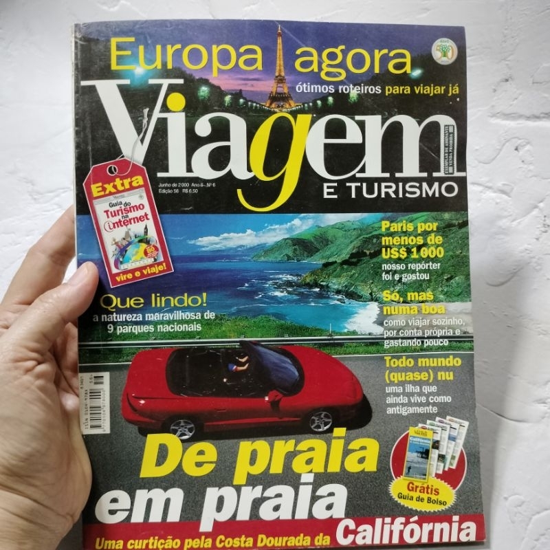 หนังสือViagem E TURISMO - Europa Agora ปี 2000