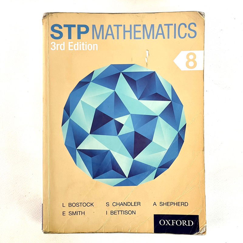 STP Mathematics 8 Third Edition/ Oxford University Press/ Textbook/ หนังสือเรียน IGCSE/ หนังสือมือสอง