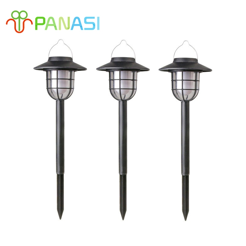 Panasi โคมไฟโซล่าเซลล์ แสงวอร์ม สำหรับปักดินตกแต่งสวน ไฟสนาม ไฟโซล่าเซลล์ โคมไฟ LED