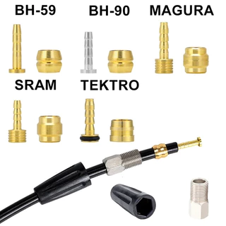 GOLDIX เข็มตาไก่สายเบรคน้ำมันจักรยาน อะไหล่ซ่อมเบรคน้ำมันจักรยาน สำหรับ Shimano BH59 BH90 /SRAM /TEKTRO /MAGURA (4ชุด)