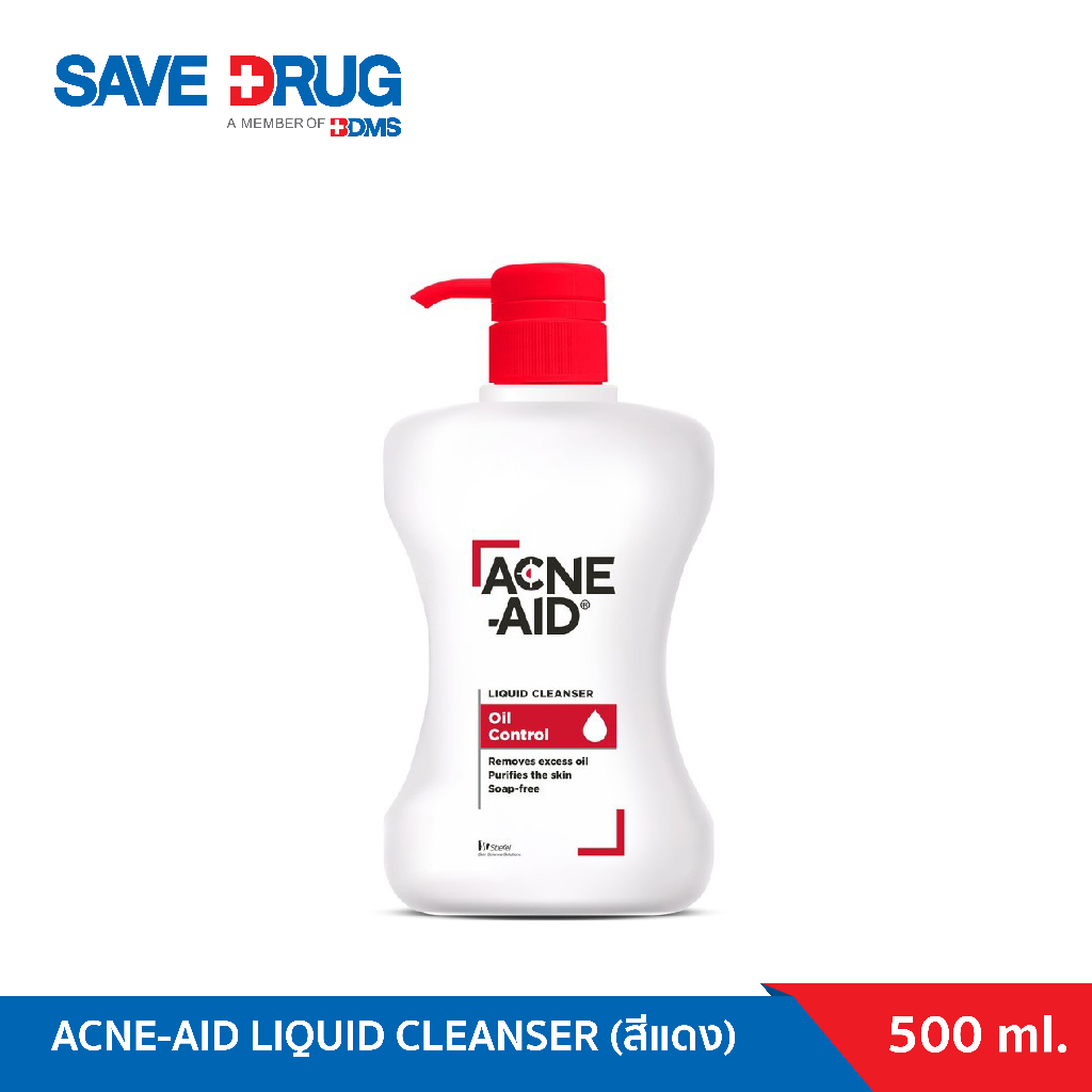 ACNE-AID LIQUID CLEANSER 500 ml (สีแดง) ผลิตภัณฑ์ทำความสะอาดผิวหน้า