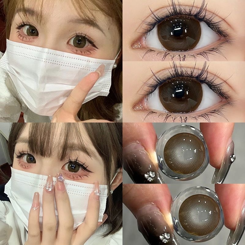 Midroo เลนส์ธรรมชาติสีน้ำตาล Lens บิ๊กอาย Brown/ Light Brown🌷14.0mm-14.5mm รายเดือน - รูปที่ 3