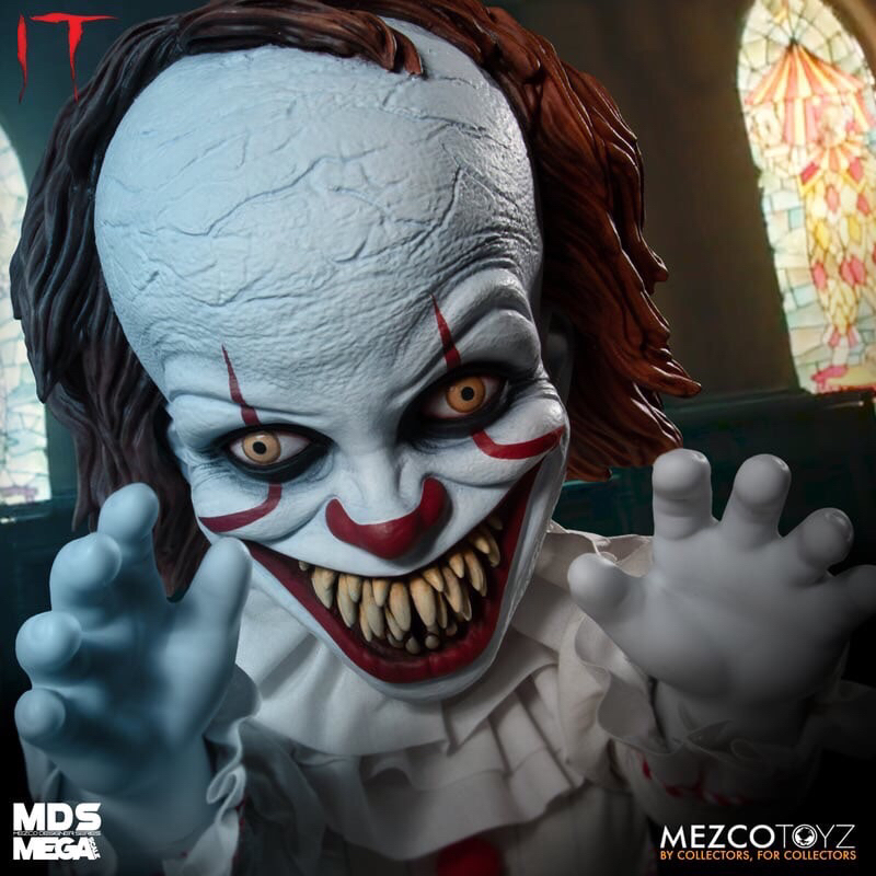 MEZCO MDS MEGA SCALE IT : Talking Sinister Pennywise Figure 36 cm