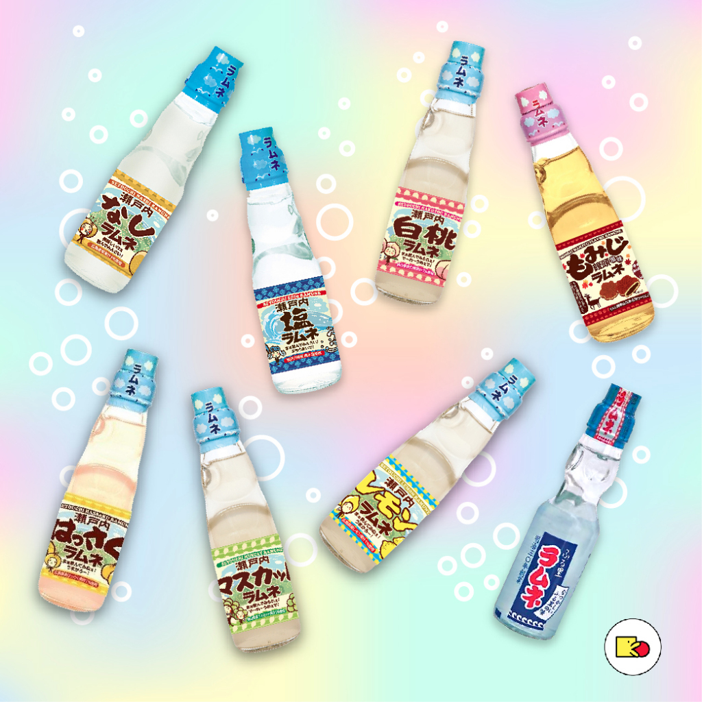 Clearance!!! SAITO INRYO - SETOUCHI RAMUNE ( เซโตอุจิ รามูเนะ - เครื่องดื่มโซดาในขวดลูกแก้ว - ไซโต้อินเรียว )