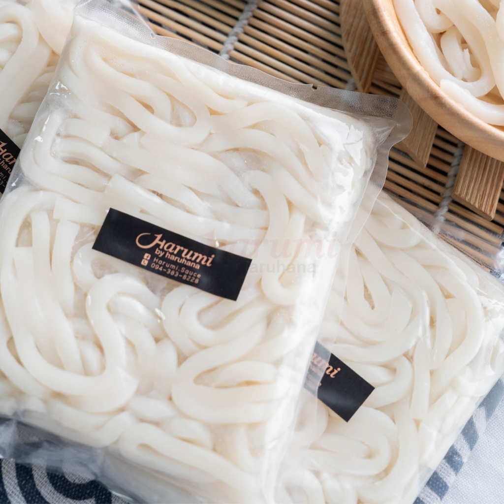 เส้นอูด้ง ตรา Harumi เส้นเหนี่ยวนุ่ม อุด้งญี่ปุ่น แบบแพ็คขนาด 200g พร้อมส่ง!!