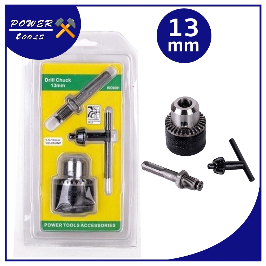 หัวจับสว่าน หัวจับดอกสว่าน หัวจับสว่านไฟฟ้า หัวสว่าน พร้อมจำปา ขนาด 1/4 3/8 1/2 - รูปที่ 4