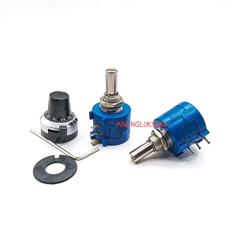 1ตัว !! 3590S วอลลุ่มทดรอบ วอลลุ่ม 10รอบ 3590S 500 OHM 1KB 2KB 5KB 10KB 20KB 50KB 100KB