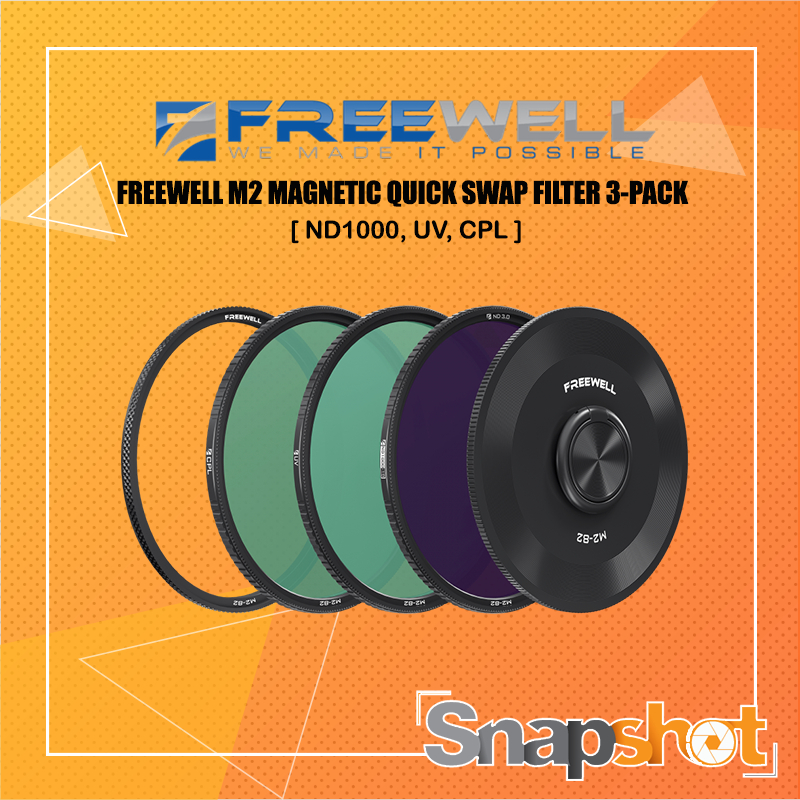 FREEWELL M2 MAGNETIC QUICK SWAP FILTER 3-PACK [ND1000, UV, CPL] [FW-M2-3PACK]