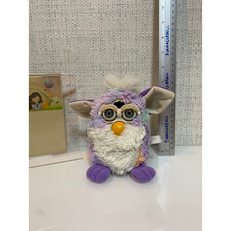 ตุ๊กตา Furby vintage Tye dye 1998 ป้ายจาง Tiger ของแท้ สภาพ94% หูขยับ1ข้าง มีเสียง