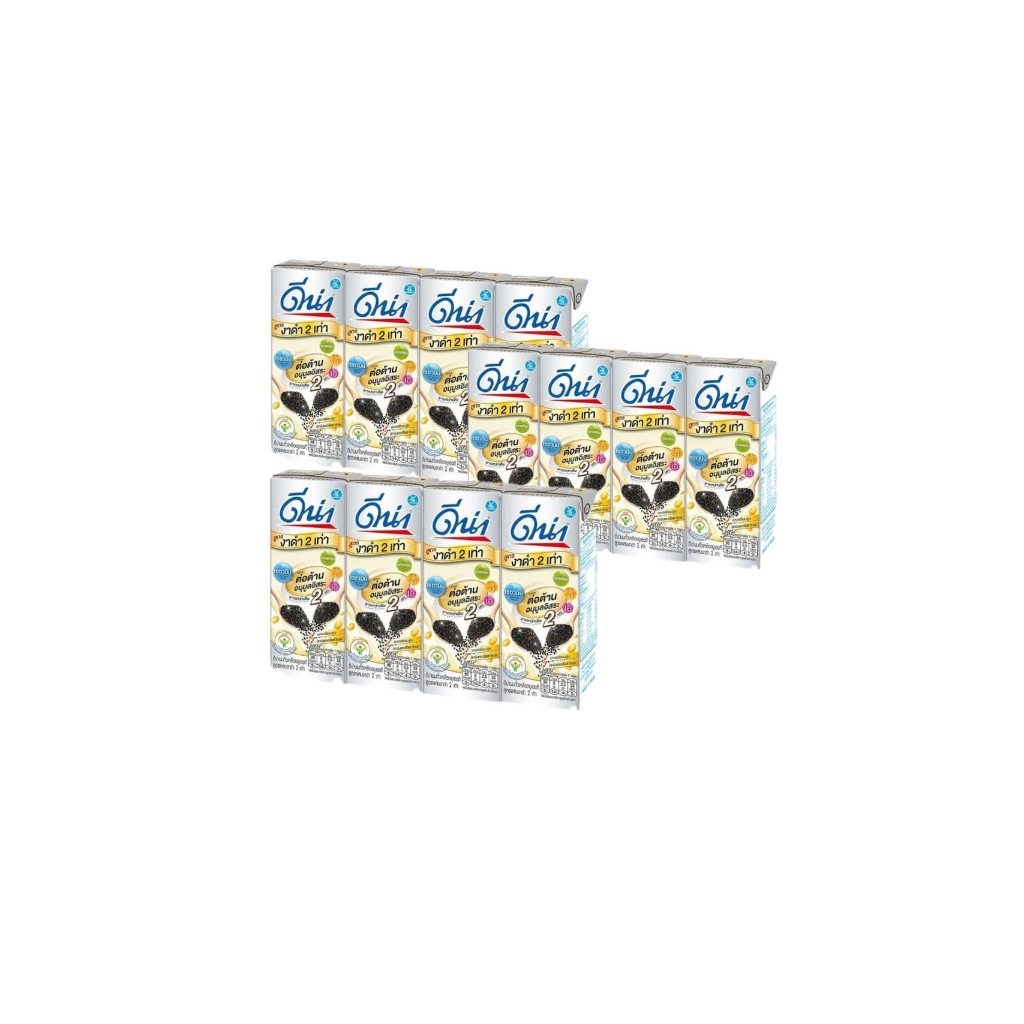 ดีน่านมถั่วเหลืองผสมงาดำ {180 มล x 12 กล่อง}