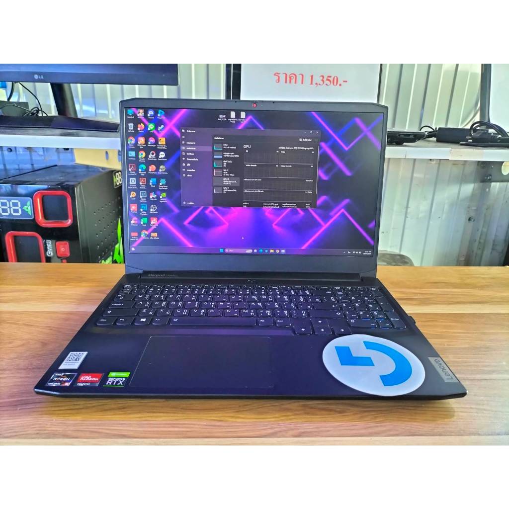 โน๊ตบุ๊ค มือสอง Lenovo Ideapad gaming 3 15ACH6