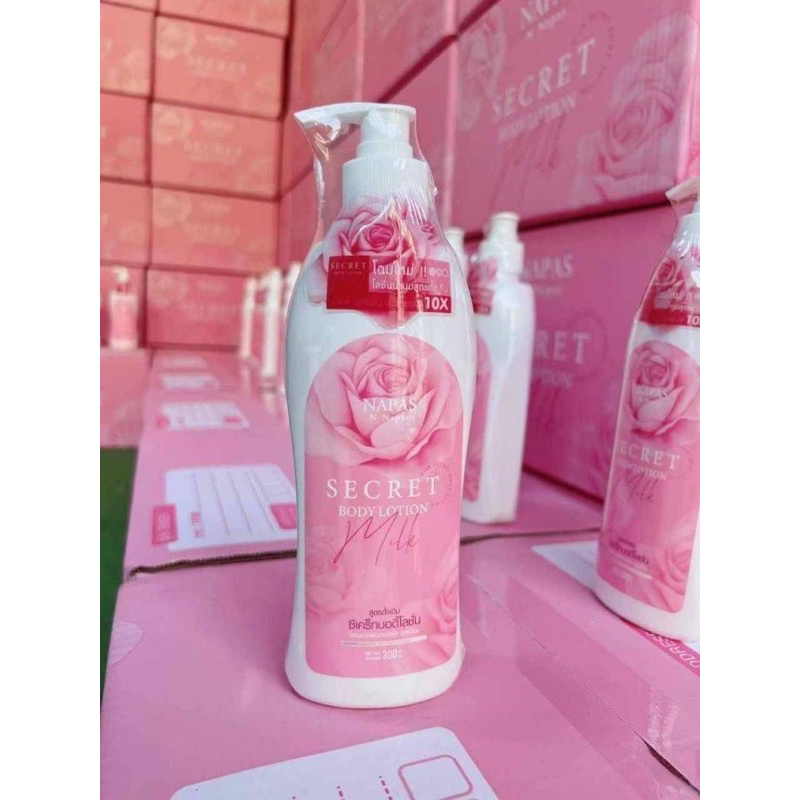 โลชั่นนมหอมซีเคร็ท Milk secret Body Lotion โลชั่นผิวขาว ครีม นมหอม มิ้ลค์ซีเคร็ท โลชั่นนมหอม 300ml(1ชิ้น)