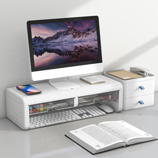 ชั้นวางคอมพิวเตอร์ตั้งโต๊ะ ชั้นวางจอคอมพิวเตอร์ ชั้นวางบนโต๊…