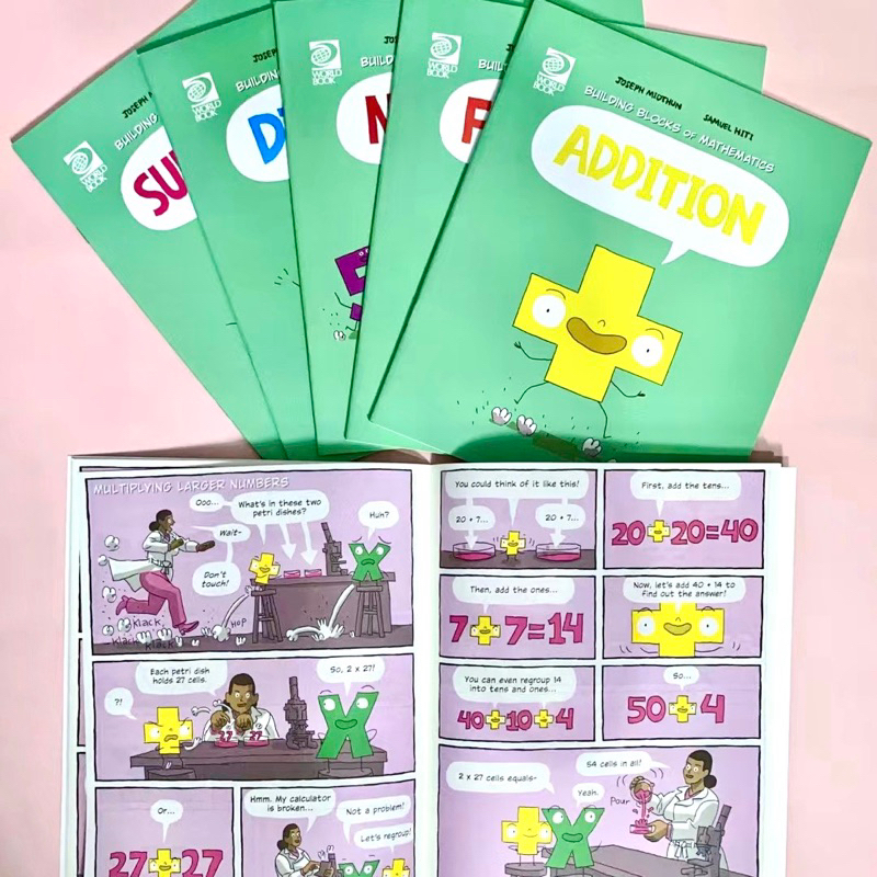 Building Blocks of Science：Physical/Life/Plant&Animal/Math Comic Bookหนังสือการ์ตูน,32 Books Set – Paperback ราคา ถูกที่สุด ดีลบีเคเค แกลเลอรีภาพที่ 4