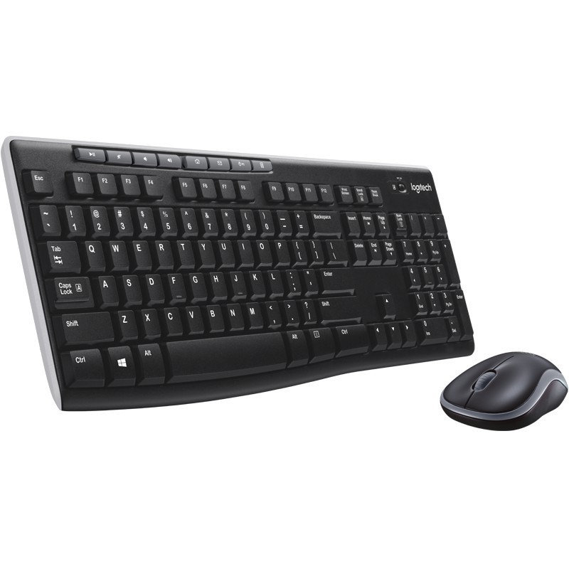 (MK270R-BK) WIRELESS COMBO (คีย์บอร์ดและเมาส์ไร้สาย) LOGITECH Thai/ENG 920-006315-3Y