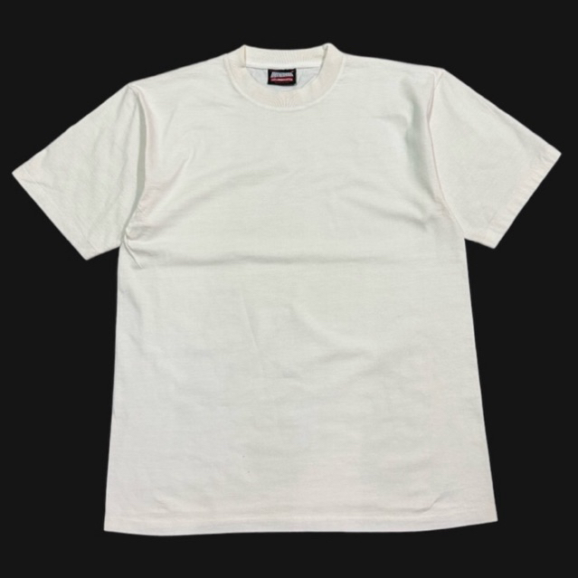เสื้อเปล่า เสื้อยืดแบรนด์ Brotherhood รุ่น C2 สีเฟดขาว คอฟิต