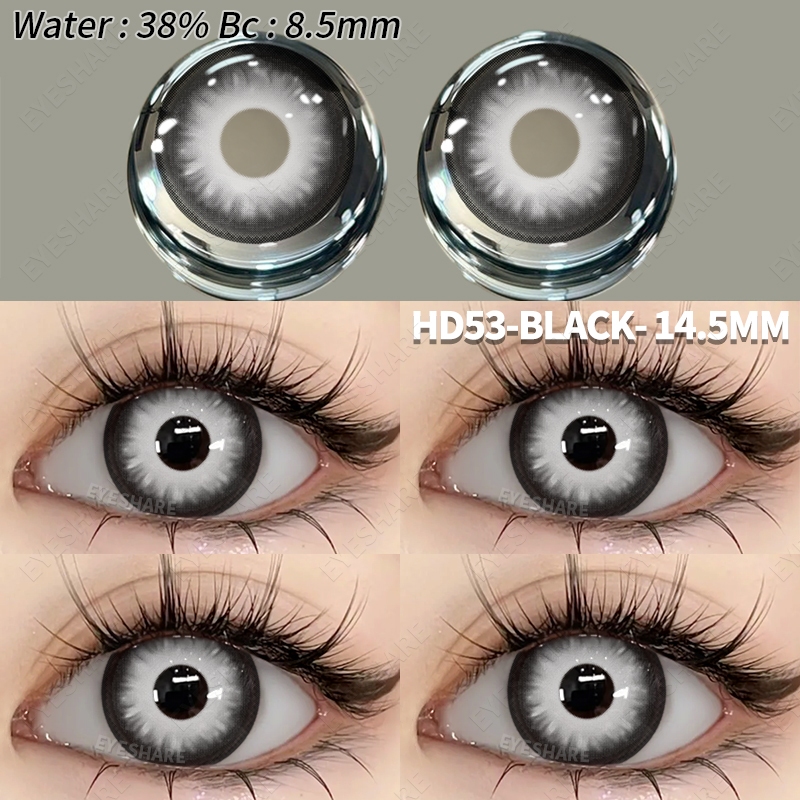 {COD}Eyeshare คอสเพลย์คอนแทคเลนส์ฮาโลวีนคอนแทคเลนส์สีโยนคอนแทคเลนส์ผีสีขาว 2 ชิ้นสามารถใช้ได้หนึ่งปีจัดส่งฟรี