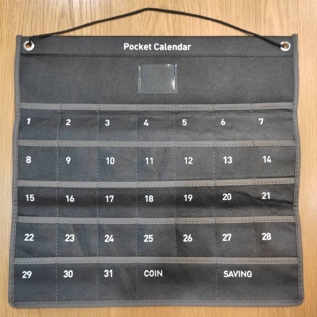 2025 ปฏิทินออมเงิน ปฏิทินออมเงินมินิมอล planner แบบแขวนผนัง ปีใหม่มาสร้างวินัยในการเก็บออมเงิน