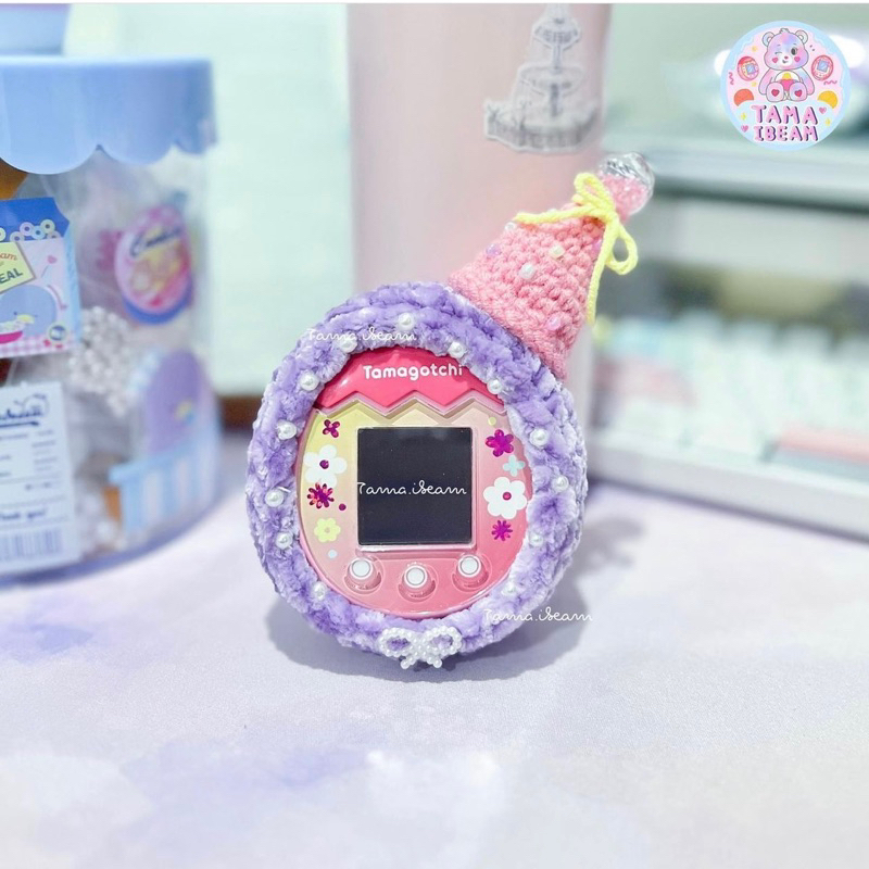 เคสไหมพรมทามาก็อตจิพิก (Tamagotchi Crochet Case for Pix)