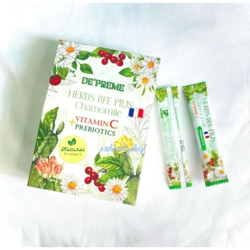 เดอพลีม ชาลดบวม ลดโซเดียม เฮิร์บ ไลฟ์พลัส De pream herbs life plus 1กล่อง20ซอง