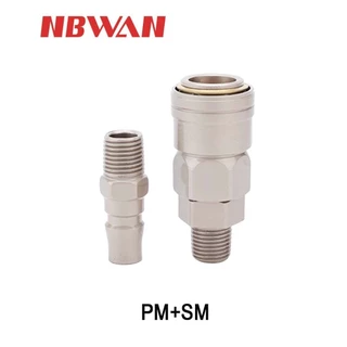 NBWAN คอปเปอร์ลม นิวเมติก ข้อต่อสวมเร็ว PP SP PM SM PH SH PF SF