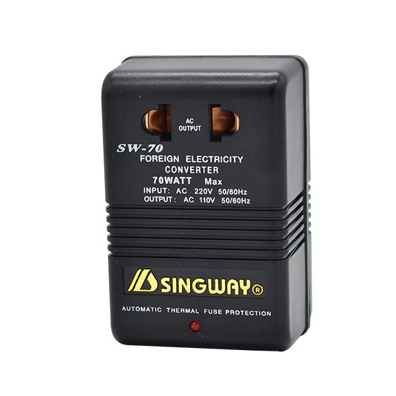 [พร้อมส่งจากไทย 🇹🇭] ตัวแปลงไฟฟ้า Step-Down จาก 220V เป็น 110V ⚠️ สำหรับเครื่องใช้ไฟฟ้าที่กำลังไฟไม่เกิน 30W ⚠️