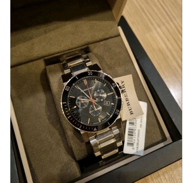 นาฬิกา BURBERRY แท้ สายสแตนเลส (ผู้ชาย) หน้าปัดสวยมาก