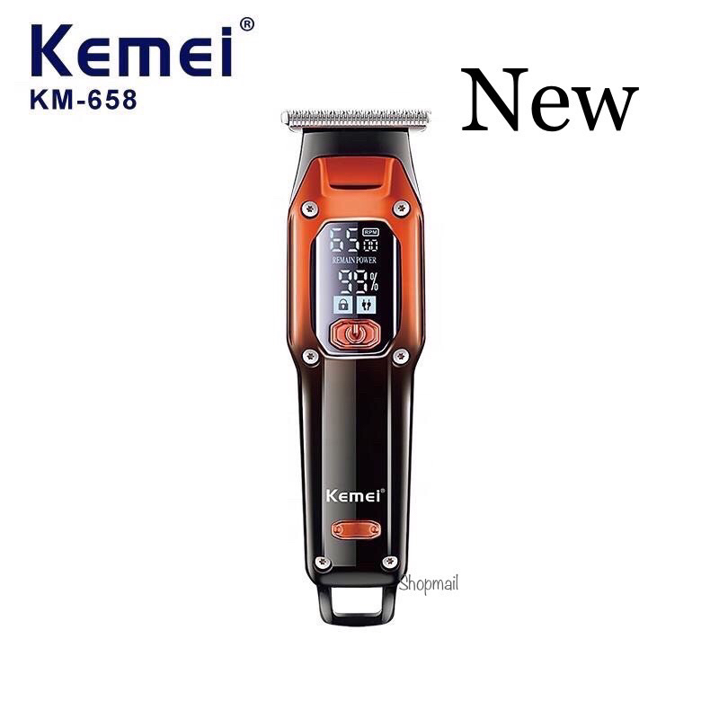 ตัดผม Kemei km-658 ปัตตาเลี่ยนตัดผมไฟฟ้า แบบชาร์จ Usb สําหรับผู้ชาย