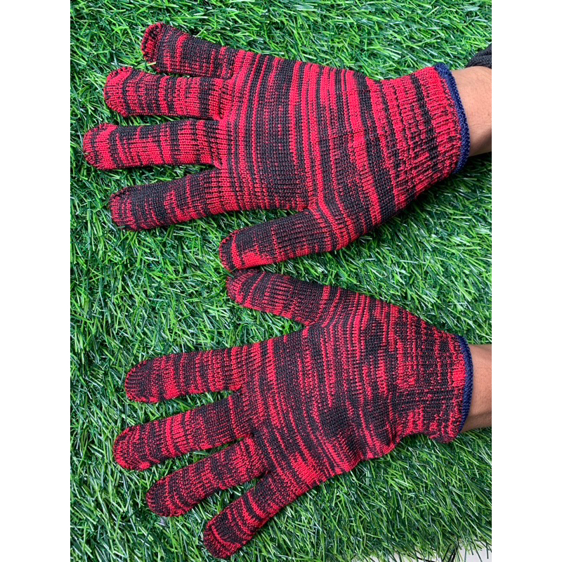 (ยกถุง 10 โหลราคาส่ง) ถุงมือไนล่อยอย่างดี ยกโหล12คู่ คละสี ถุงมือสั้นทำไร่ทำสวน ทำงานช่าง - รูปที่ 6