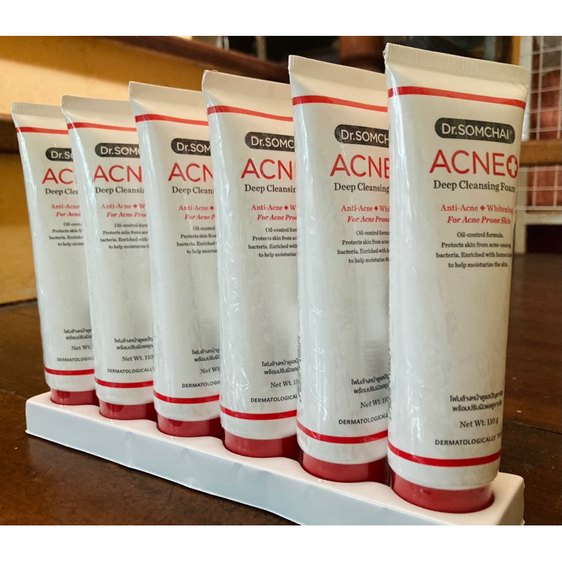 1 แถม 1 🤩Dr.Somchai Acne Deep Cleansing Form ดร.สมชาย แอคเน่ ดีฟคลีนซิ่ง โฟม