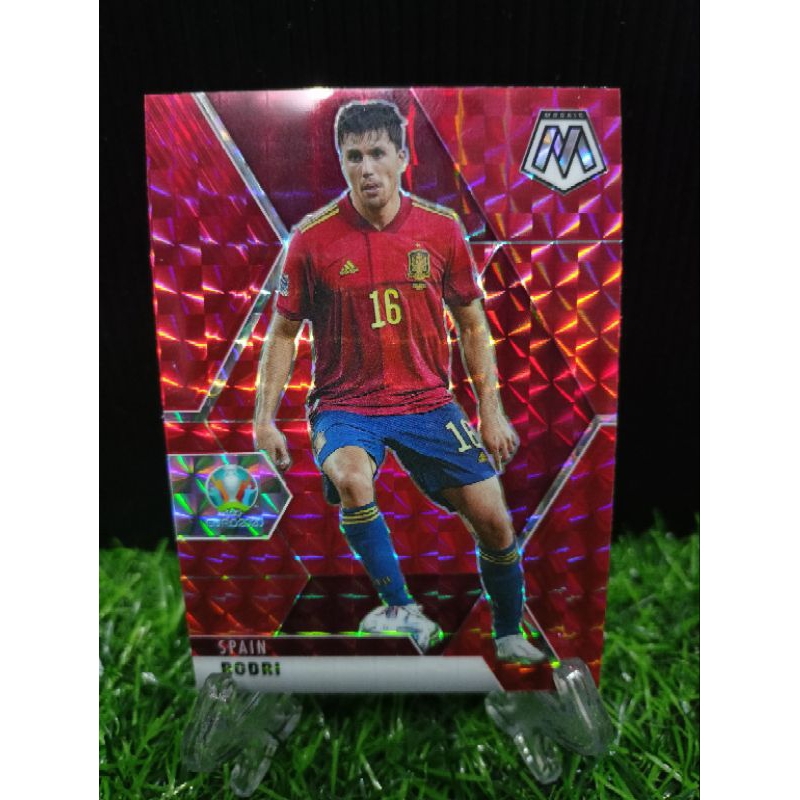 2020-21 Mosaic UEFA Euro Red Mosaic #167 Rodri Spain 
