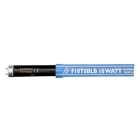 หลอดไฟ BLACK LIGHT SANTORY 10 วัตต์ สีม่วงเข้ม หลอดไฟโคมดักยุง