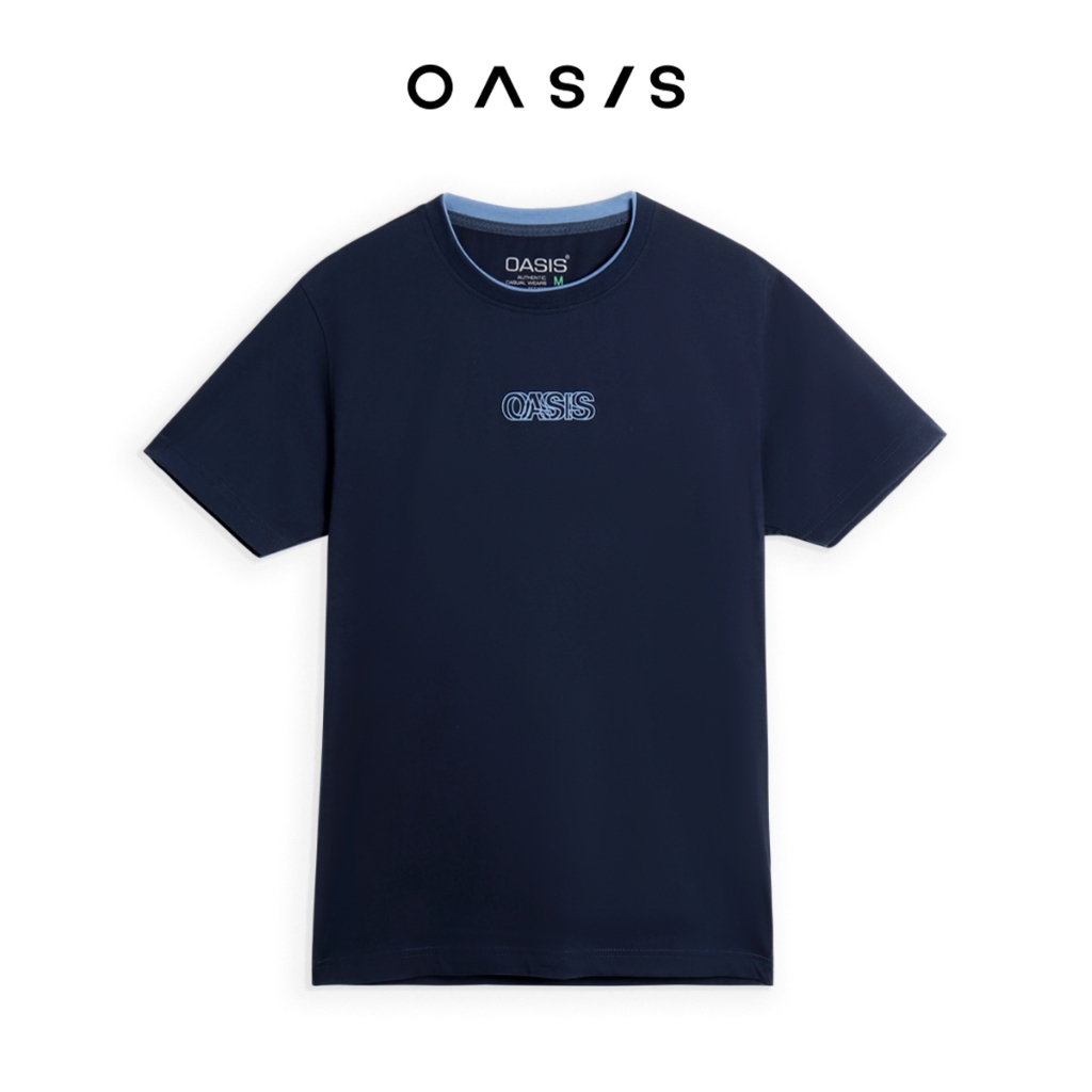 ไซส์ S - M : OASIS เสื้อยืดผู้ชาย รุ่น MTP-1815 เสื้อยืดคอกลม คอซ้อน สกรีนข้อควม cotton100%