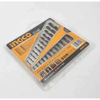 INGCO ดอกสว่านเจาะเหล็ก 2 - 8 มม. 12 ดอก AKDB1125 ( HSS Twist Drill Bits Set ) ชุดดอกสว่าน ดอกสว่าน