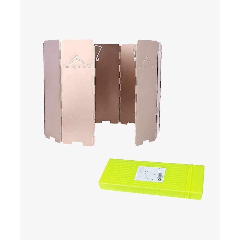 Campingmoon Foldable windshield plate aluminum oxide coating (YD-10) แผ่นบังลมอลูมิเนียม
