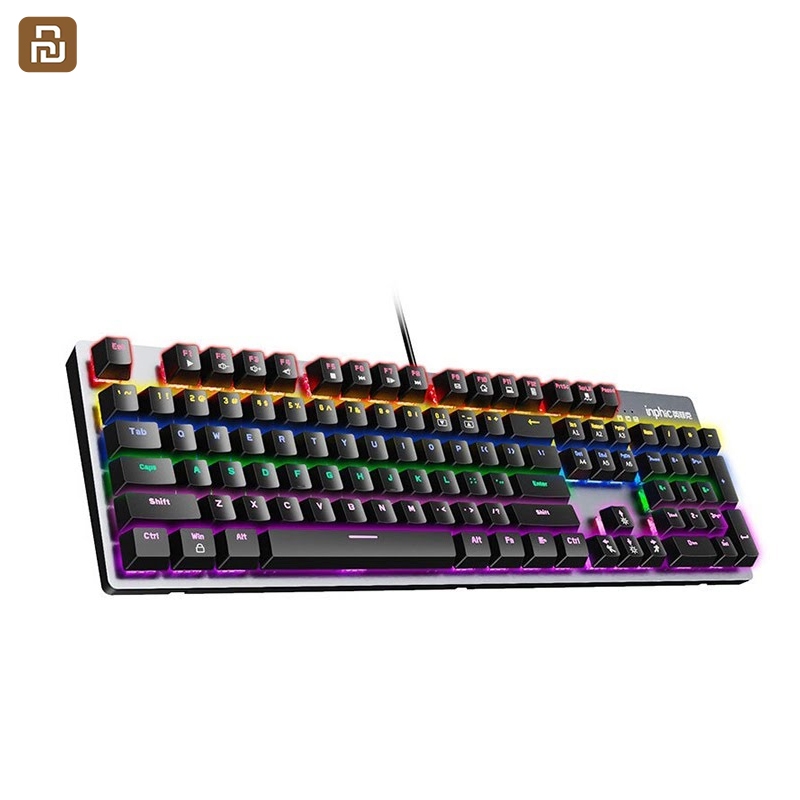 Inphic Mechanical keyboard Blue& Red switch RGB lighting คีย์บอร์ดเมคคานิคอล คีย์บอร์ดเล่นเกม เข้ากั
