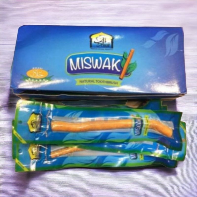 ( Miswak al-khair )ไม้มิสวาก ขนาดกลางพอดี ไม้ขัดฟัน ไม่แปรงฟันสมุนไพร