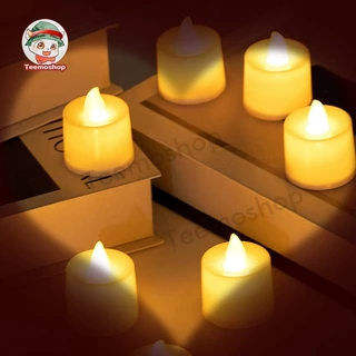 โคมไฟเทียน LED เป็นเนื้อเทียนไขหอมแท้ เทียนอิเล็กทรอนิกส์ เทียนปลอม led candle ไม่มีเปลวไฟและควัน