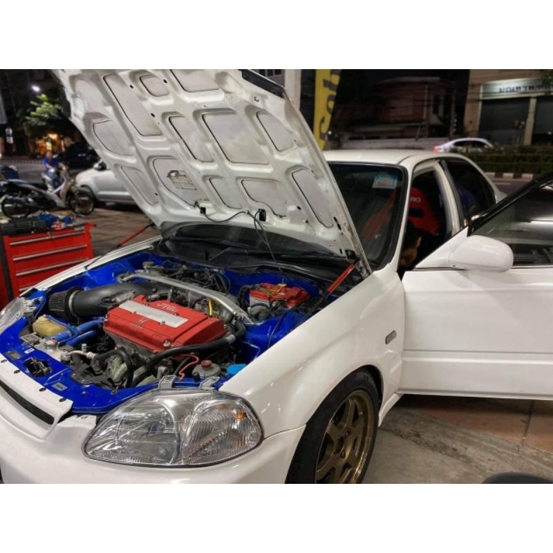โช้คฝากระโปรงหน้า โช๊คฝาหน้า evo sustec แท้ เก๋ง bonnet lifter civic eg ek es fd fb fc fk altis vios yaris mazda ford