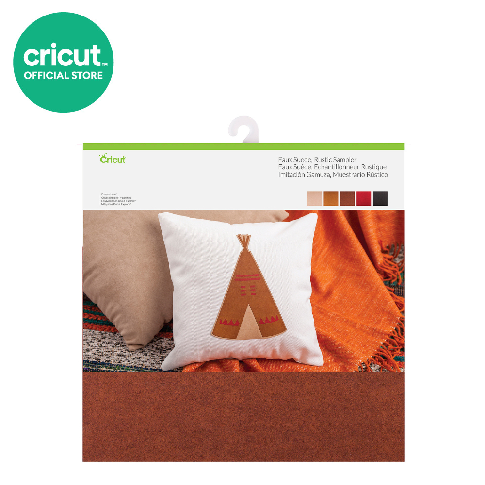 Cricut Faux Suede Sampler Rustic Materials หนังกลับเทียม สำหรับเครื่องตัดสติ๊กเกอร์รุ่น Cricut Explo
