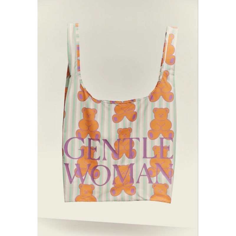 WIGGLE BEAR STRIPED SHOPPING BAG#gentlewoman