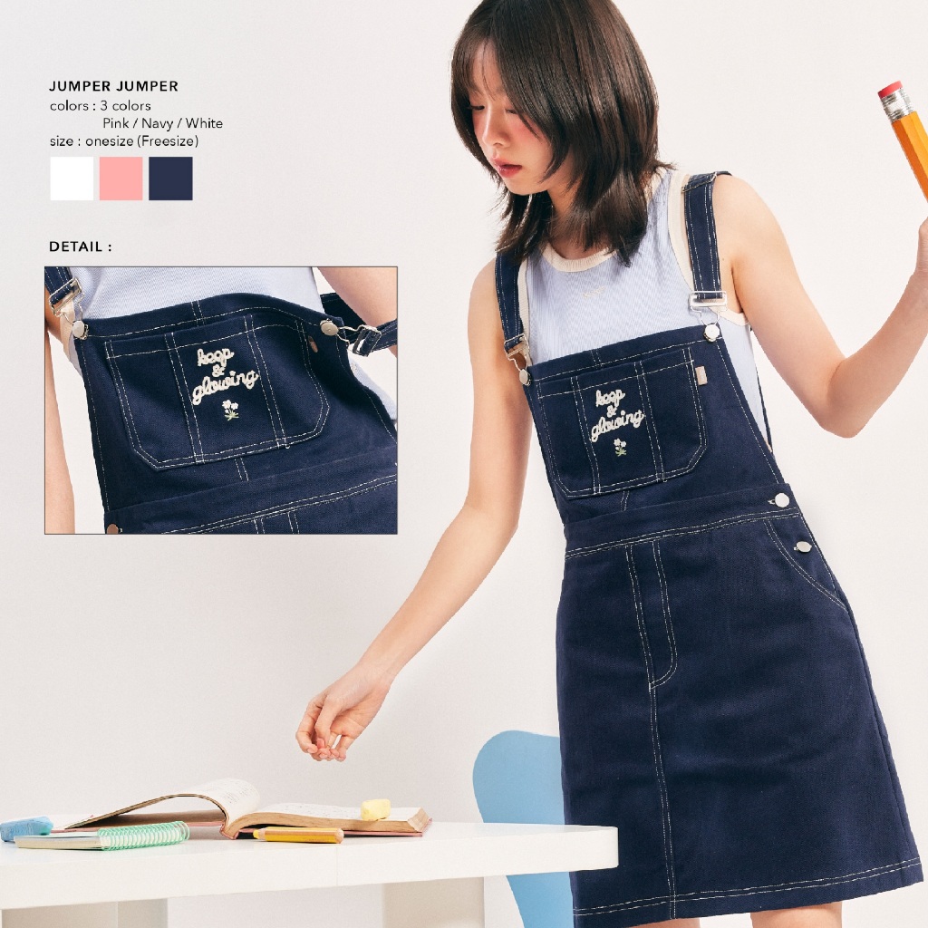 Jumper Jumper : กระโปรงเอี๊ยม(PRE-ORDER) พร้อมจัดส่ง
