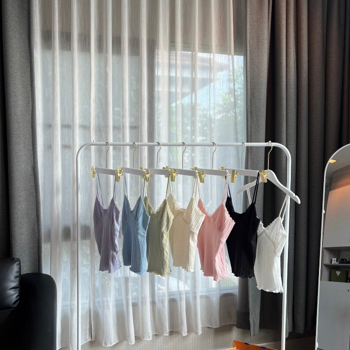 20sep.story Lace top 🎀🤍 (สายเดี่ยวแต่งลูกไม้) พร้อมส่ง