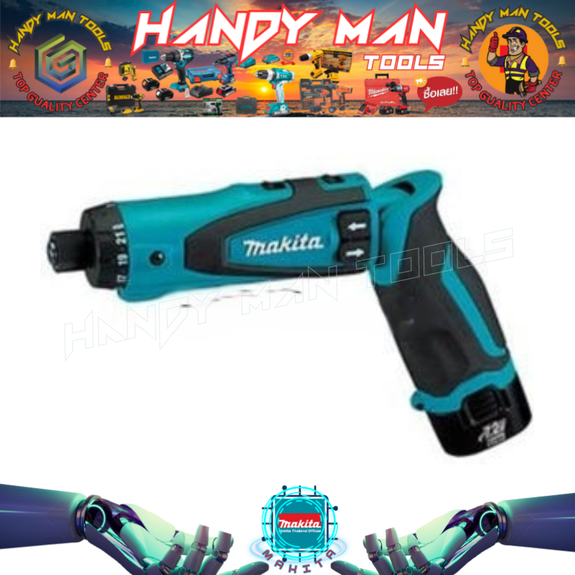 MAKITA รุ่น DF012DSE สว่านไขควงไร้สาย 7.2 โวลต์ รวมแบตเตอรี่และแท่นชาร์จ (สินค้ามีคุณภาพ..พร้อมจัดส่