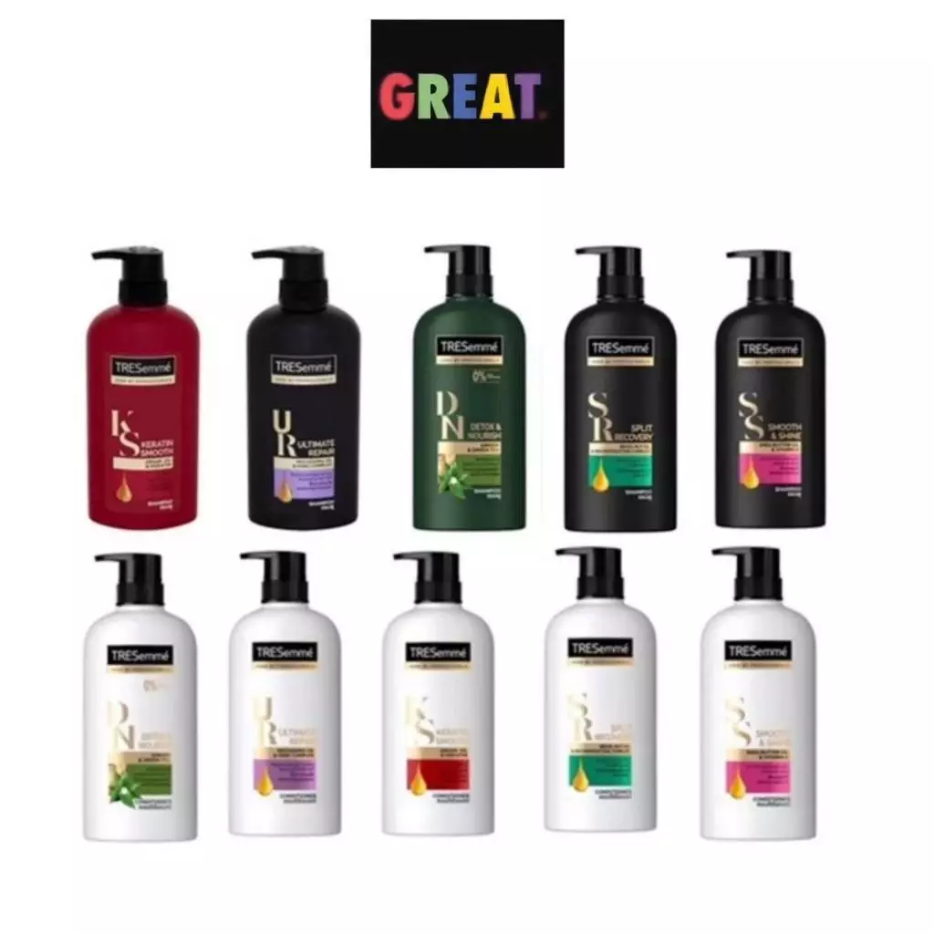 TRESemmé เทรซาเม่ แชมพู , ครีมนวดผม ขนาด 370 - 450 มล. ครบทุกสูตร