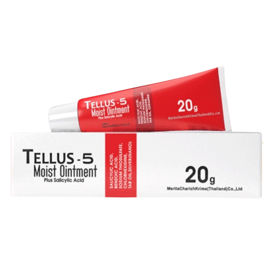 Tellus-5 20 กรัม ทารักษาเชื้อรา และอาการ คัน จากเชื้อรา รวมถึง สะเก็ดเงิน