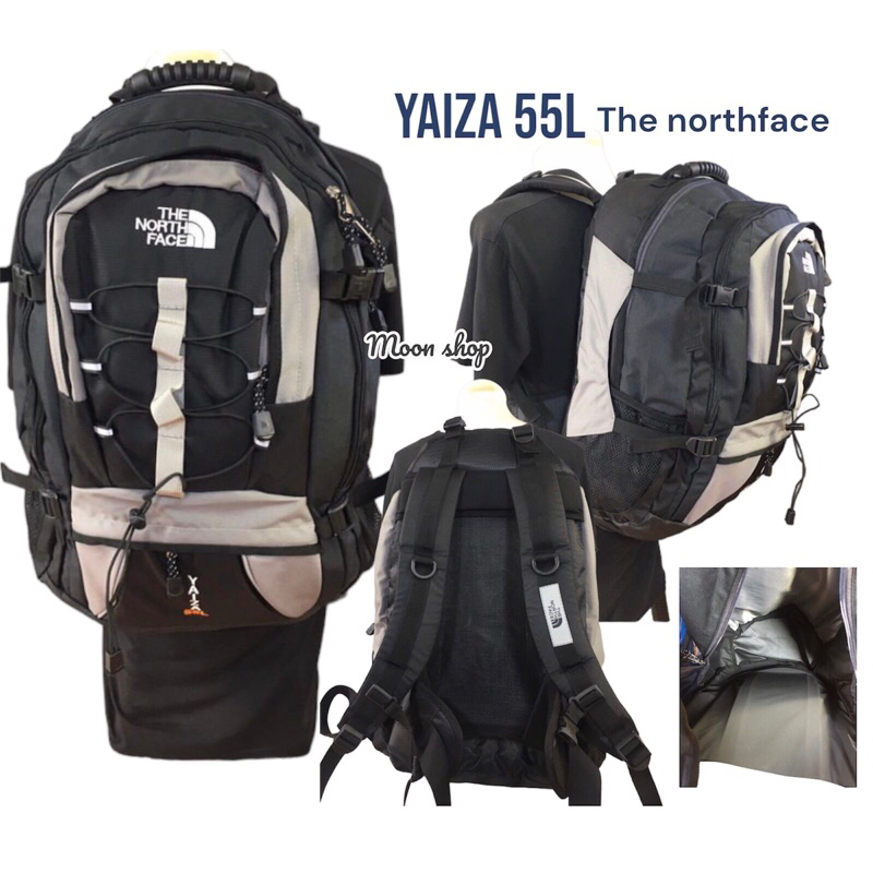กระเป๋าเป้ The north face รุ่น Yaiza 55L เป้เดินทาง กระเป๋าสำหรับเดินป่า เเถมถุงผ้าคลุมกันฝนใช้งานได้จริง