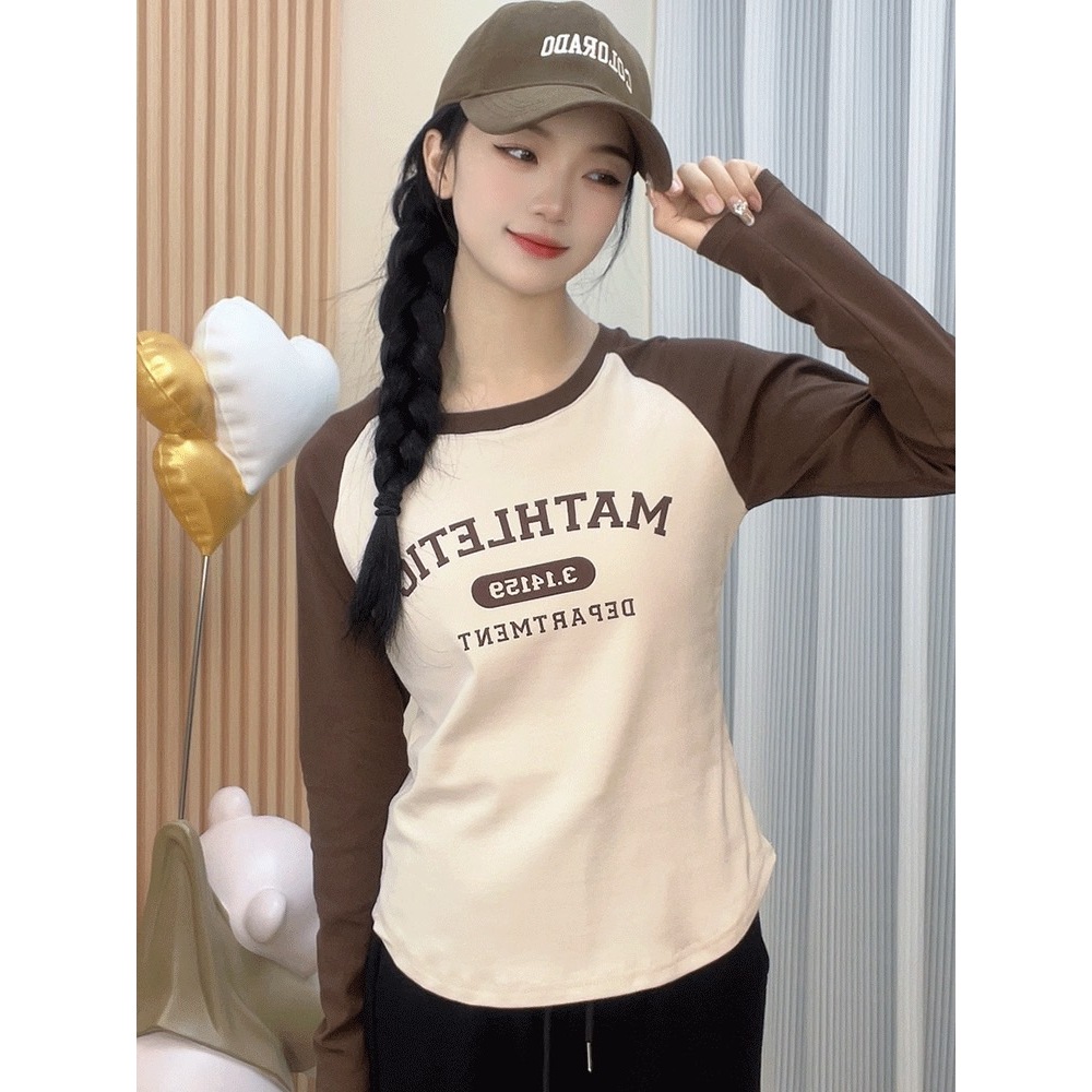 MKL พร้อมส่ง เสื้อไหมพรม แขนยาว  ลายอักษร เสื้อสเวเตอร์ไหมพรมแฟชั่น สไตล์เกาหลี#96166